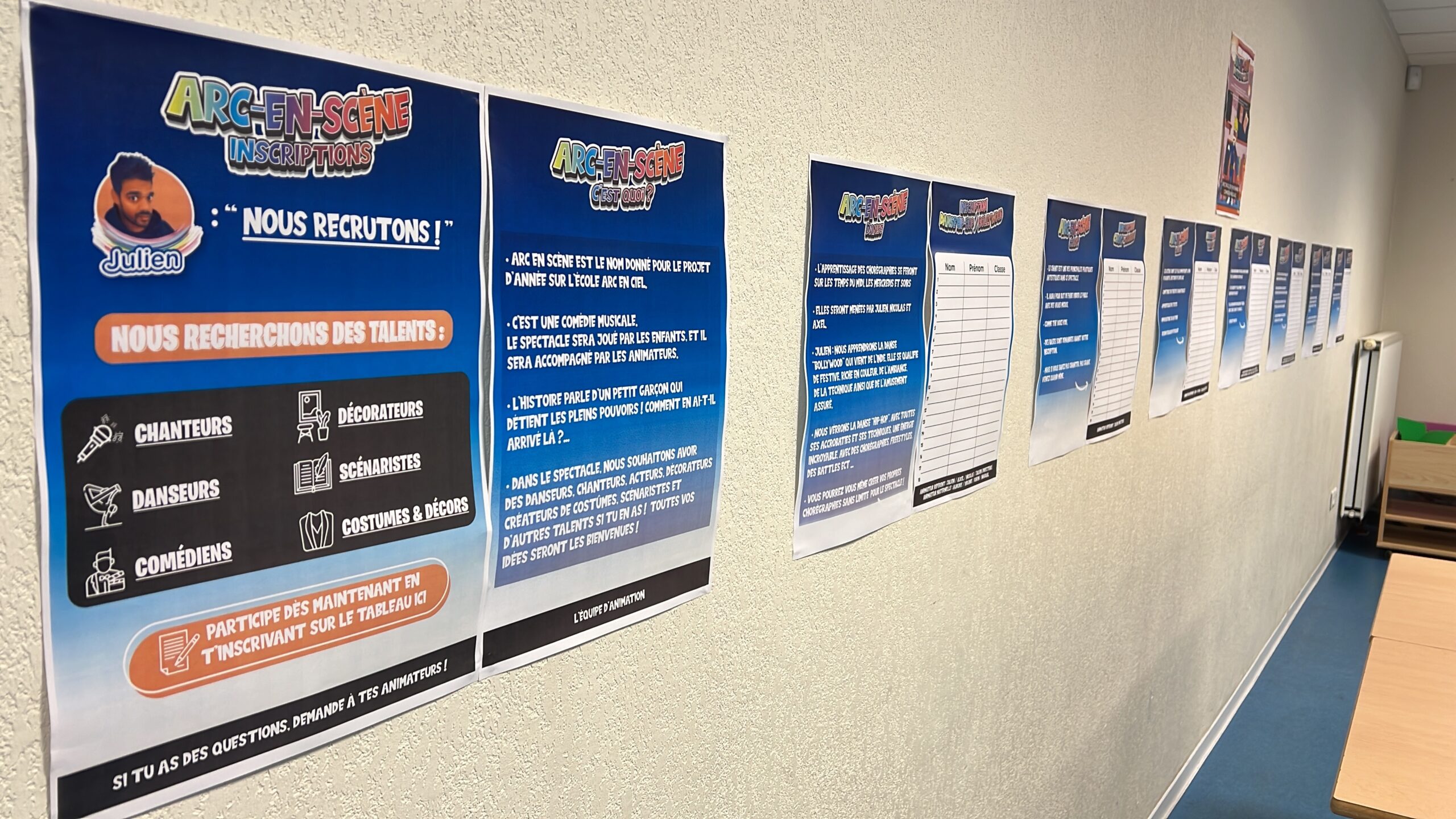 Tableau d'inscription Arc-en-Scène